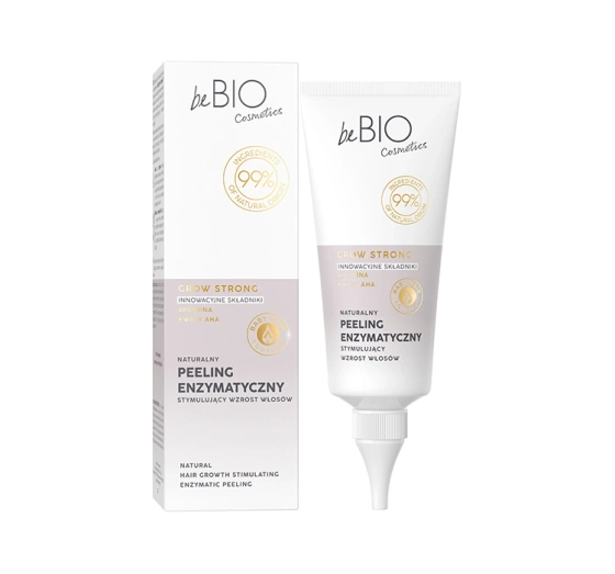 Bebio Grow Strong naturalny peeling enzymatyczny stymulujący wzrost włosów 100 ml