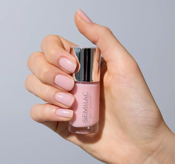 Semilac Nail Lacquer klasyczny lakier do paznokci 102 Sheer Milky Pink 9 ml