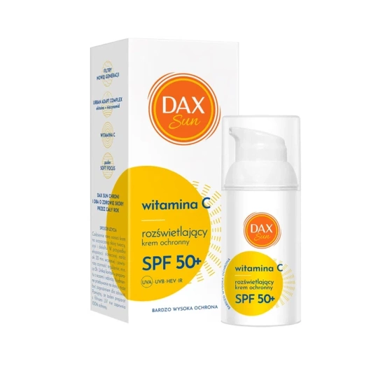 Dax Sun rozświetlający krem ochronny SPF50 witamina C 30 ml