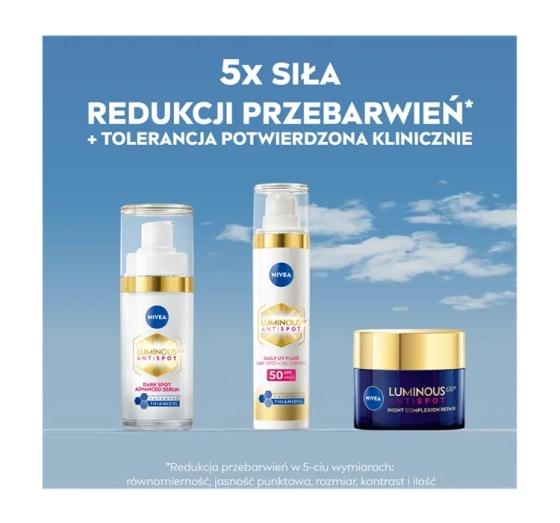 NIVEA Luminous630 krem do twarzy na przebarwienia na noc 50 ml
