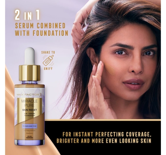 Max Factor Miracle Pure Skin Reset podkład-serum do twarzy 40-60 Light 30 ml