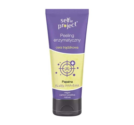 Selfie Project peeling enzymatyczny do twarzy do skóry trądzikowej, tłustej i mieszanej 75ml