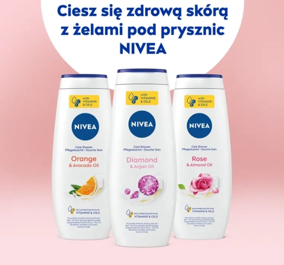 NIVEA Diamond&Argan Oil pielęgnujący żel pod prysznic 500 ml