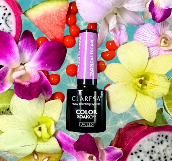 Claresa hybrydowy lakier do paznokci Tropical Escape 4 5 g