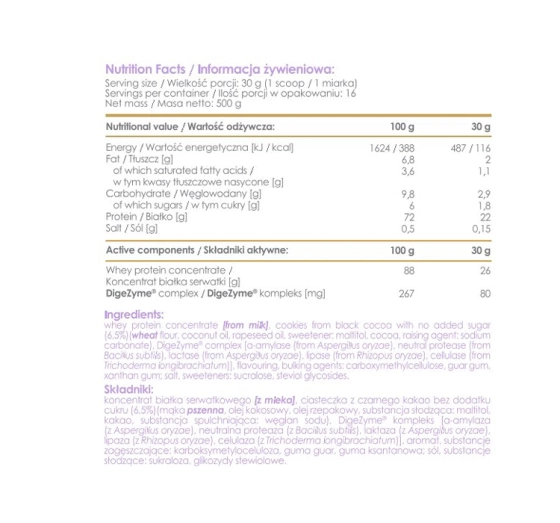 Allnutrition Alldeynn Wheyrose białko suplement diety Cookie With Cookies 500 g