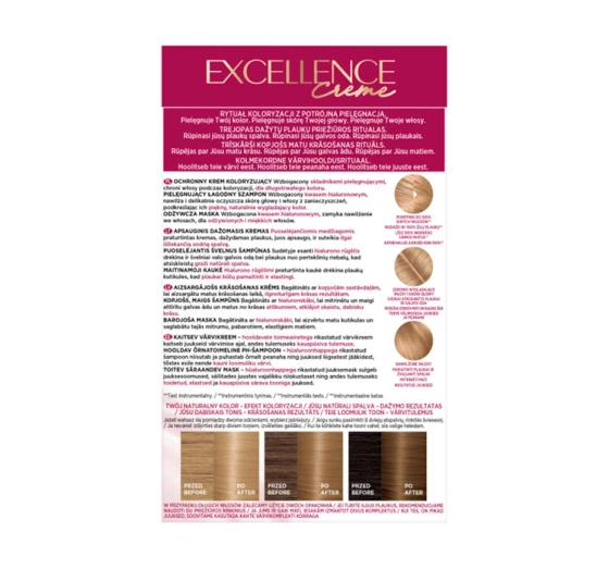 L'Oréal Paris Excellence Créme farba do włosów 8 Jasny blond