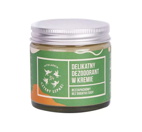 Mydlarnia Cztery Szpaki naturalny dezodorant w kremie bez dodatku sody Bezzapachowy 60ml