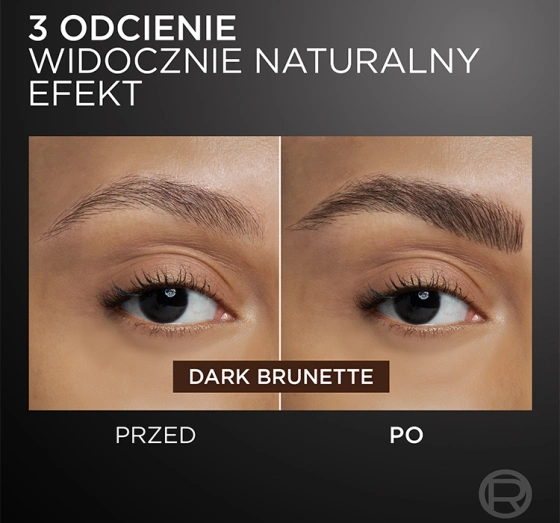 L'Oréal Paris Faux Brow marker do brwi z podwójną końcówką Dark Brunette 1ml