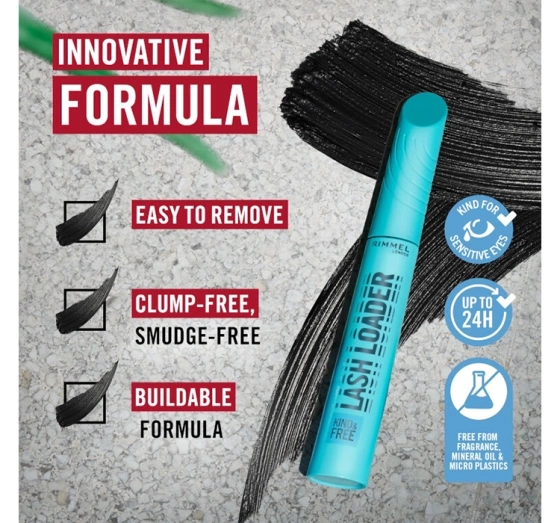 Rimmel Lash Loader wegański tusz do rzęs zwiększający objętość 001 Black 9,5ml
