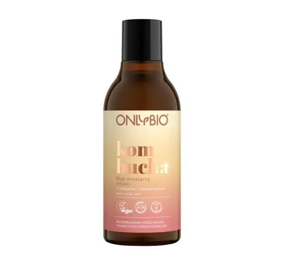 ONLYBIO KOMBUCHA MATUJĄCY PŁYN MICELARNY BRZOSKWINIA ZIELONA HERBATA 300ML