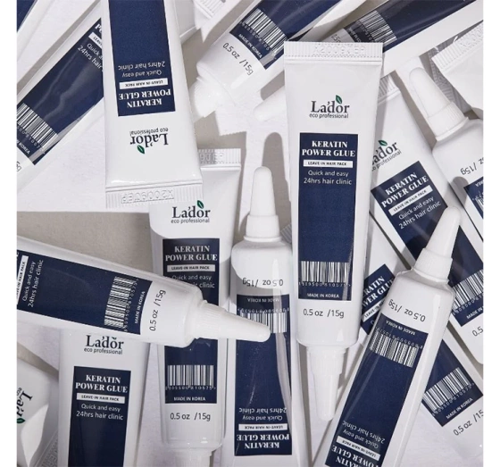 La'dor Keratin Power Glue odżywka do włosów bez spłukiwania ampułka 20x15g