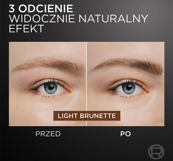 L'Oréal Paris Faux Brow marker do brwi z podwójną końcówką Light Brunette 1ml