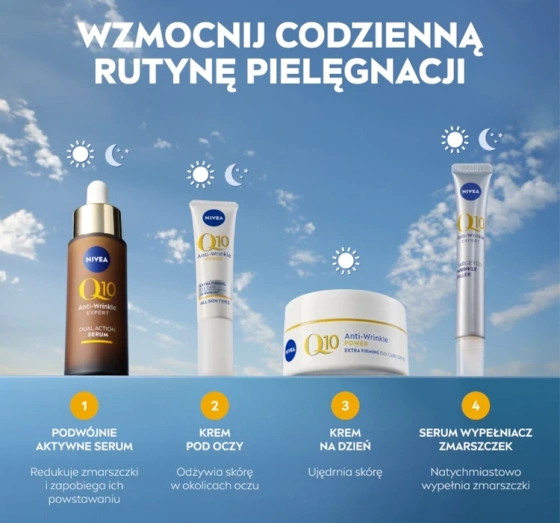 NIVEA Q10 Przeciwzmarszczkowe Ujędrnienie krem na dzień SPF15 50 ml