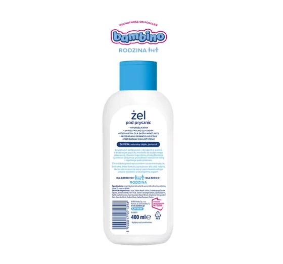 Bambino Rodzina żel pod prysznic hiperdelikatny Mirabelka 400 ml