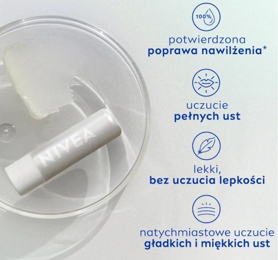 NIVEA Hyaluron Lip Moisture Plus nawilżający balsam do ust w sztyfcie 5,2 g