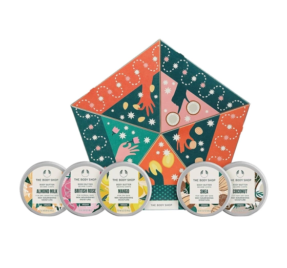 The Body Shop Slather & Nourish zestaw prezentowy 5 maseł do ciała