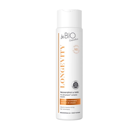 Bebio Longevity nawilżający szampon do włosów 300 ml