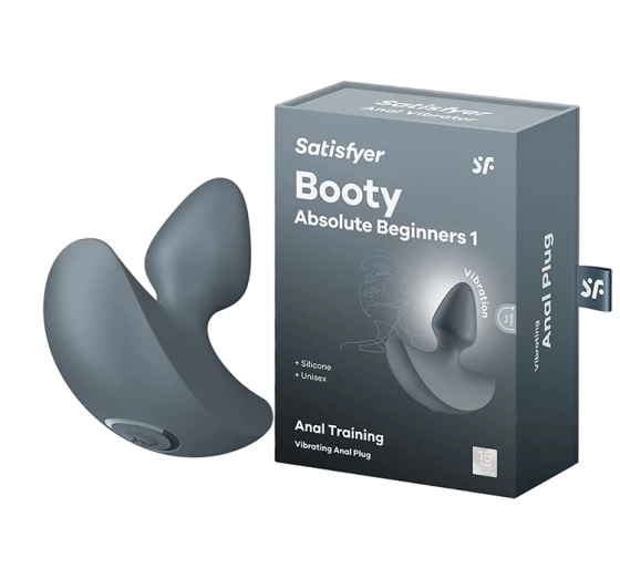 Satisfyer Booty Absolute Beginners 1 Anal Training Plug wibrująca zatyczka analna
