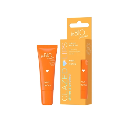 Bebio Glazed Lips Shine&Protect naturalny żelowy olejek do ust Nutri Honey 10 ml