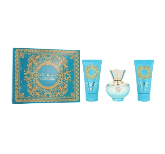 Versace Dylan Turquoise Pour Femme woda toaletowa 50 ml żel do ciała 50 ml żel pod prysznic 50 ml