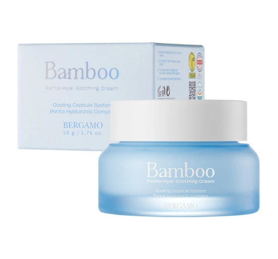 Bergamo Bamboo intensywnie nawilżający krem chłodzący z bambusem i hialuronem 50 g