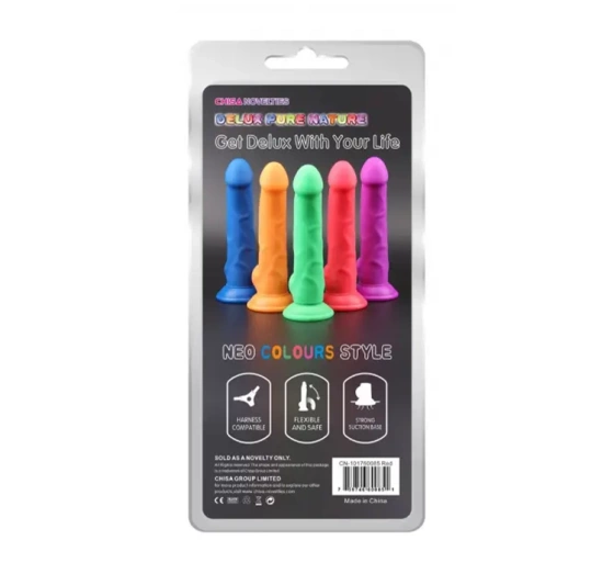 Delux Pure Nature dildo z jądrami i przyssawką