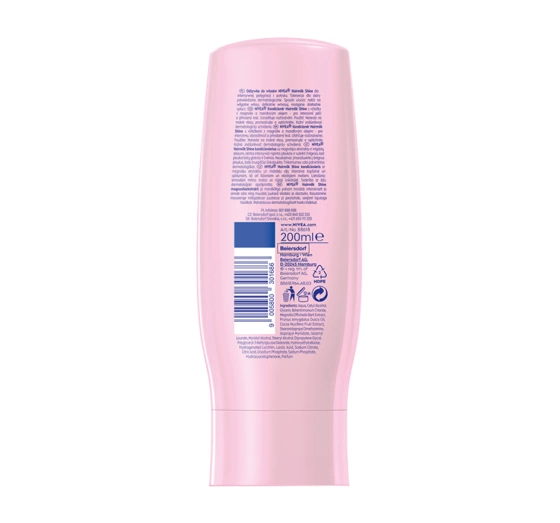 NIVEA Hairmilk Shine odżywka do włosów dla naturalnego połysku 200 ml