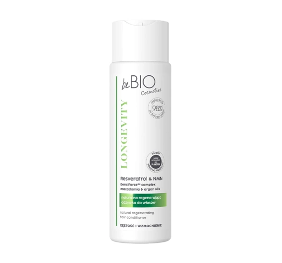 Bebio Longevity naturalna regenerująca odżywka do włosów 250 ml