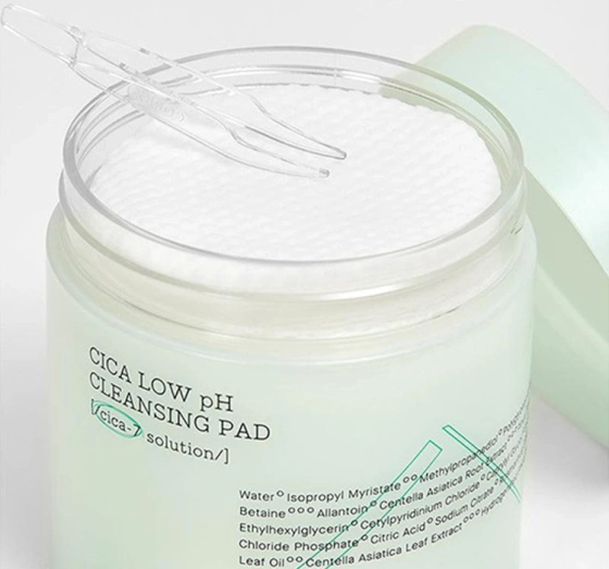 COSRX Pure Fit CICA Low pH oczyszczające płatki do demakijażu 100 sztuk