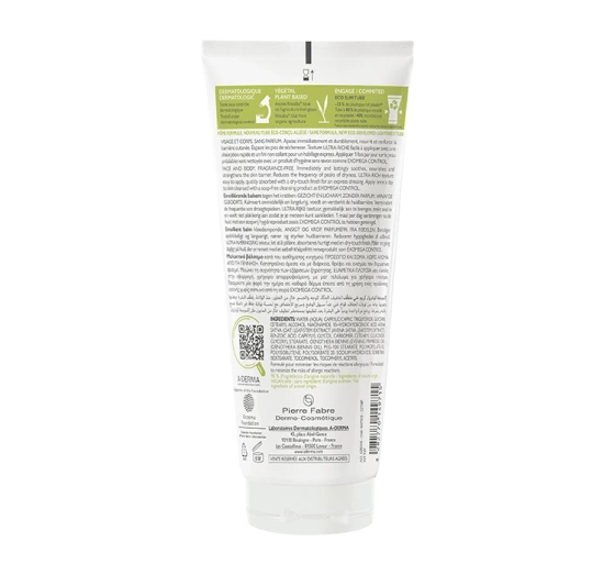 A-Derma Exomega Control balsam emolient przeciw drapaniu 200 ml