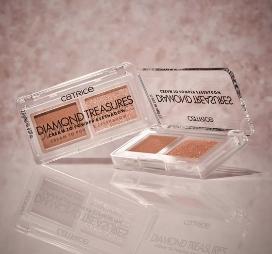 Catrice Diamond Treasures mini paletka cieni do powiek 010 Hazel Spark 2,8 g