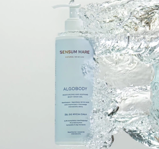 Sensum Mare Algobody nawilżająco-łagodzący żel do mycia ciała wspierający mikrobiom skóry 300 ml