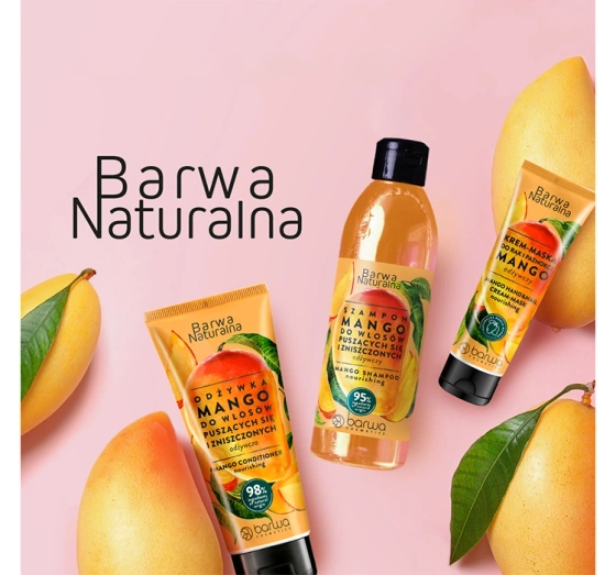 Barwa Naturalna szampon do włosów puszących się i zniszczonych Mango 300 ml