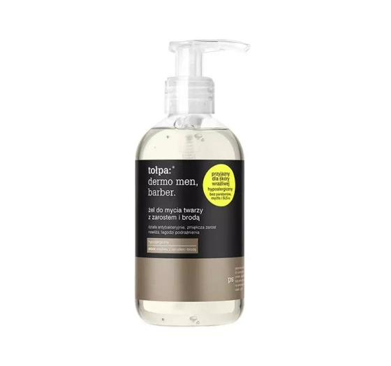 Tołpa Dermo Men Barber żel do mycia twarzy z zarostem i brodą 150ml