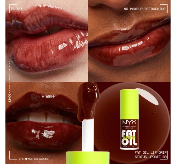 NYX Professional Makeup Fat Oil Lip Drip Kit zestaw błyszczyków do ust 4 x 4,8 ml