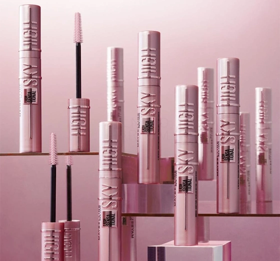 Maybelline zestaw prezentowy tusz do rzęs Sky High płyn micelarny Garnier