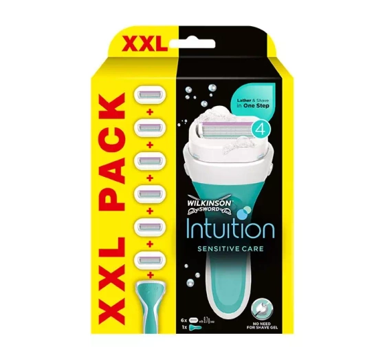 Wilkinson Sword Intuition Sensitive Care XXL maszynka do golenia dla kobiet rączka 6 wkładów