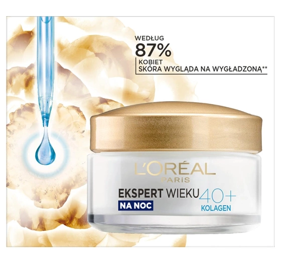 L'Oréal Paris Ekspert Wieku przeciwzmarszczkowy krem nawilżający na noc 40 50 ml