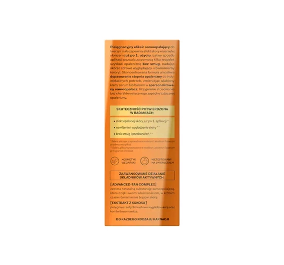 More4Care Get Your Tan pielęgnacyjny eliksir samoopalający do twarzy i ciała 15ml