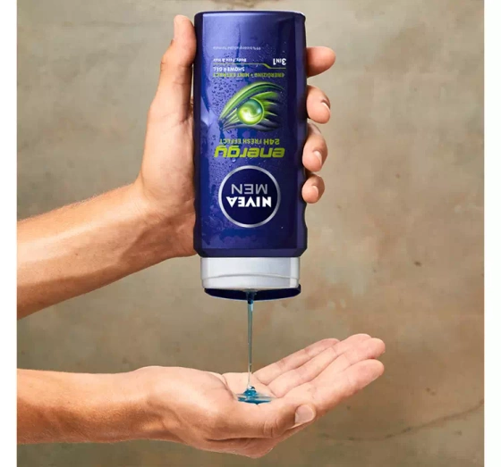 NIVEA MEN Energy energetyzujący żel pod prysznic 3w1 dla mężczyzn 500 ml