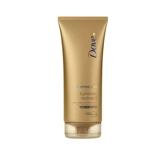 Dove Derma Spa Summer Revived brązujący balsam do ciała do ciemnej karnacji 200 ml