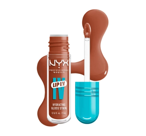NYX Professional Makeup Lip IV Hydrating Gloss Serum błyszczyk do ust 01 Carmel Drip 5 ml