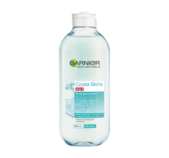 Garnier Czysta Skóra płyn micelarny 3w1 400 ml