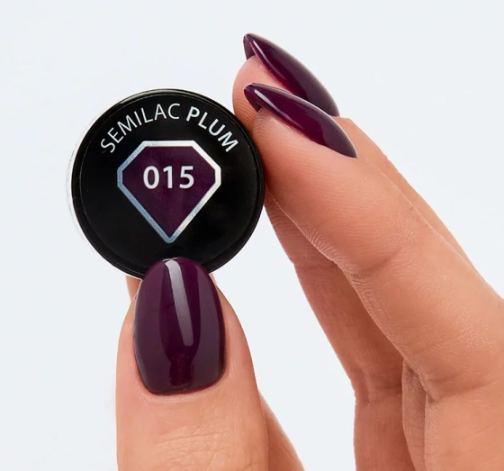Semilac Allure lakier hybrydowy 015 Plum 7 ml