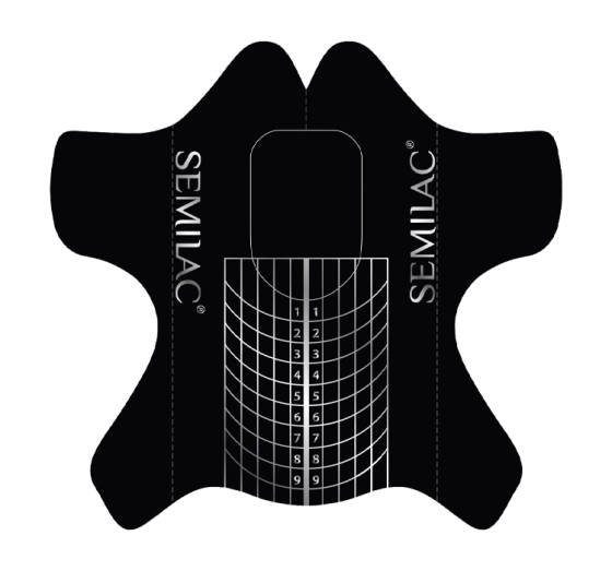 Semilac Shaper Wide Nail Forms szablony do przedłużania paznokci 100 szt