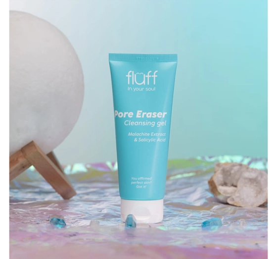 Fluff In Your Soul żel do mycia twarzy z kwasem salicylowym i malachitem 100 ml
