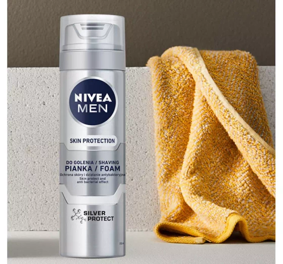 NIVEA MEN Skin Protection pianka do golenia dla mężczyzn 200 ml
