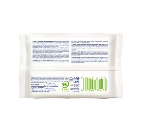 NIVEA biodegradowalne chusteczki do demakijażu cera sucha 25 sztuk
