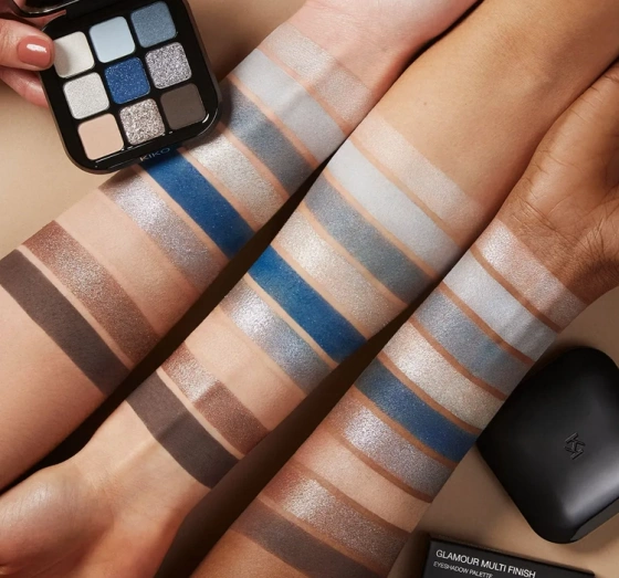 KIKO Milano Glamour Multi Finish mini paletka cieni 05 Blue Variations 2,5g