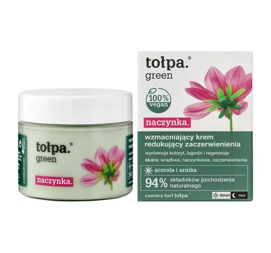 Tołpa Green Naczynka wzmacniający krem redukujący zaczerwienienia Acerola Arnika 50ml
